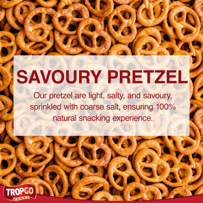 Salysol Pretzel Crisps 25g, 10 Pack - Crunchy Salted Pretzels in Mini Cans - On-the-Go Travel Savoury Snacks for Kids and Adults - Snack Pretzel for Sharing & Snacking Anytime