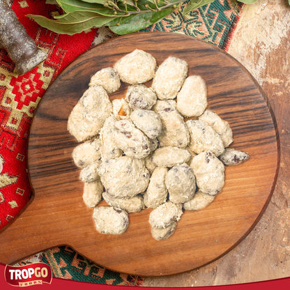 Tropgo Halva Coated Pecans 120g - Sweet Sesame Crunch & Buttery Pecan Nuts - Coated Nuts Snack with Natural Ingredients - Kosher, Non-GMO, Protein-Rich Treat