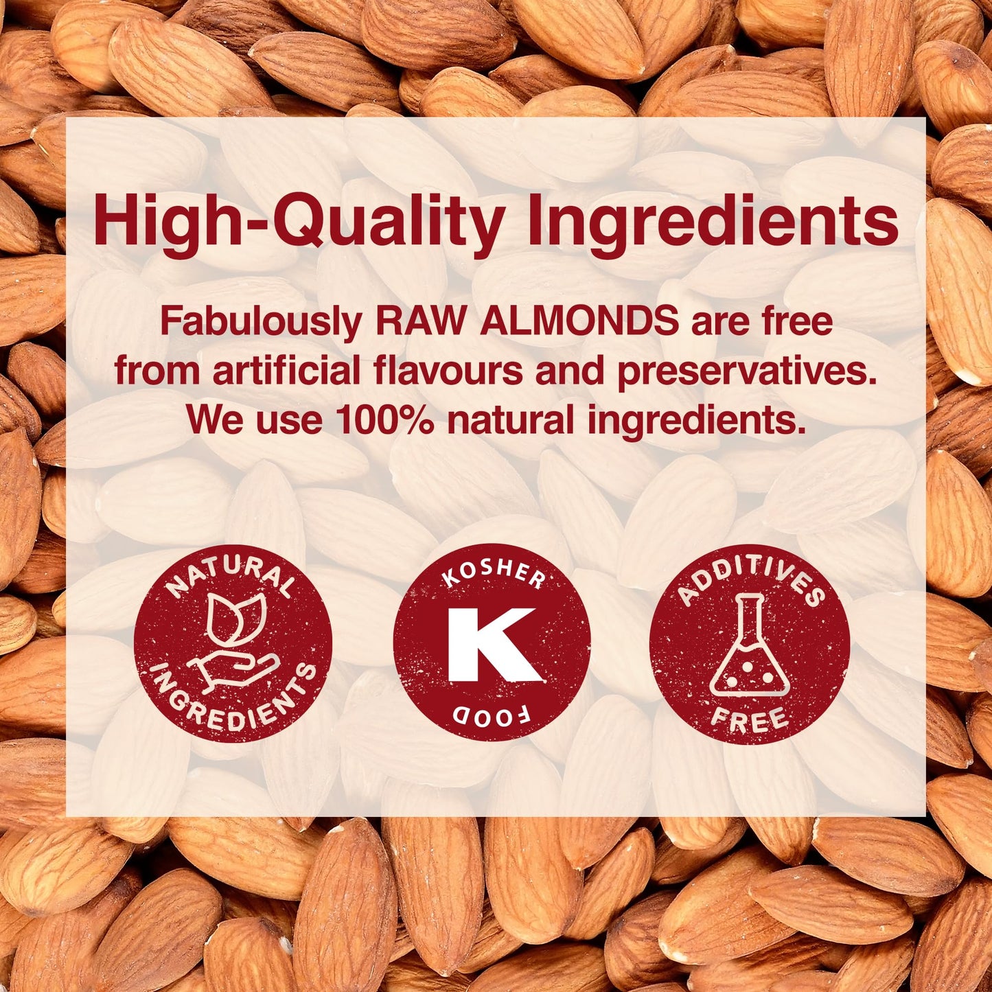 Raw Whole Almonds Parent 500g