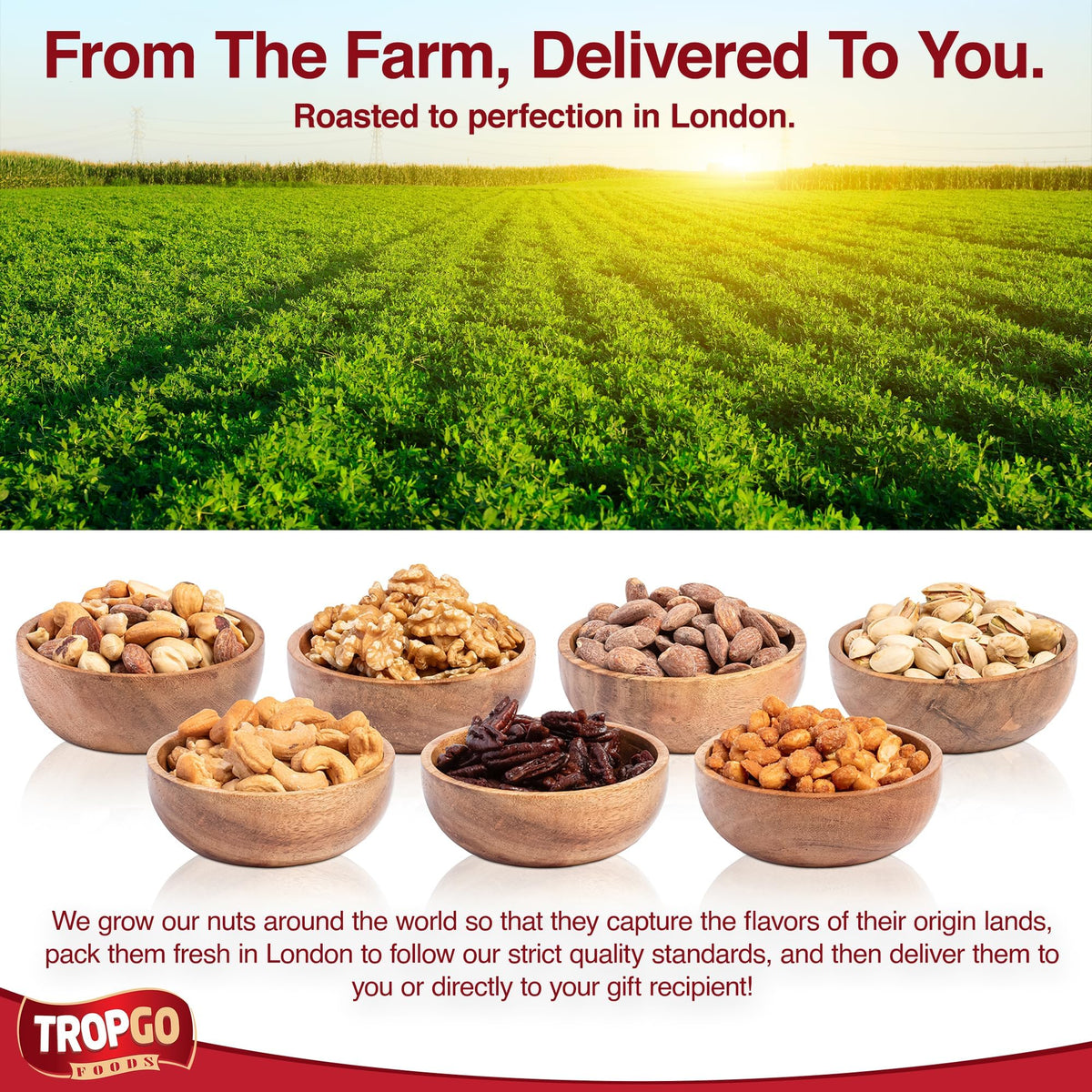 Gift For Mothers Day, Best Mom Gift Love Gift For Her, Box With a Variety of Freshly Roasted Nuts - Gift For Him