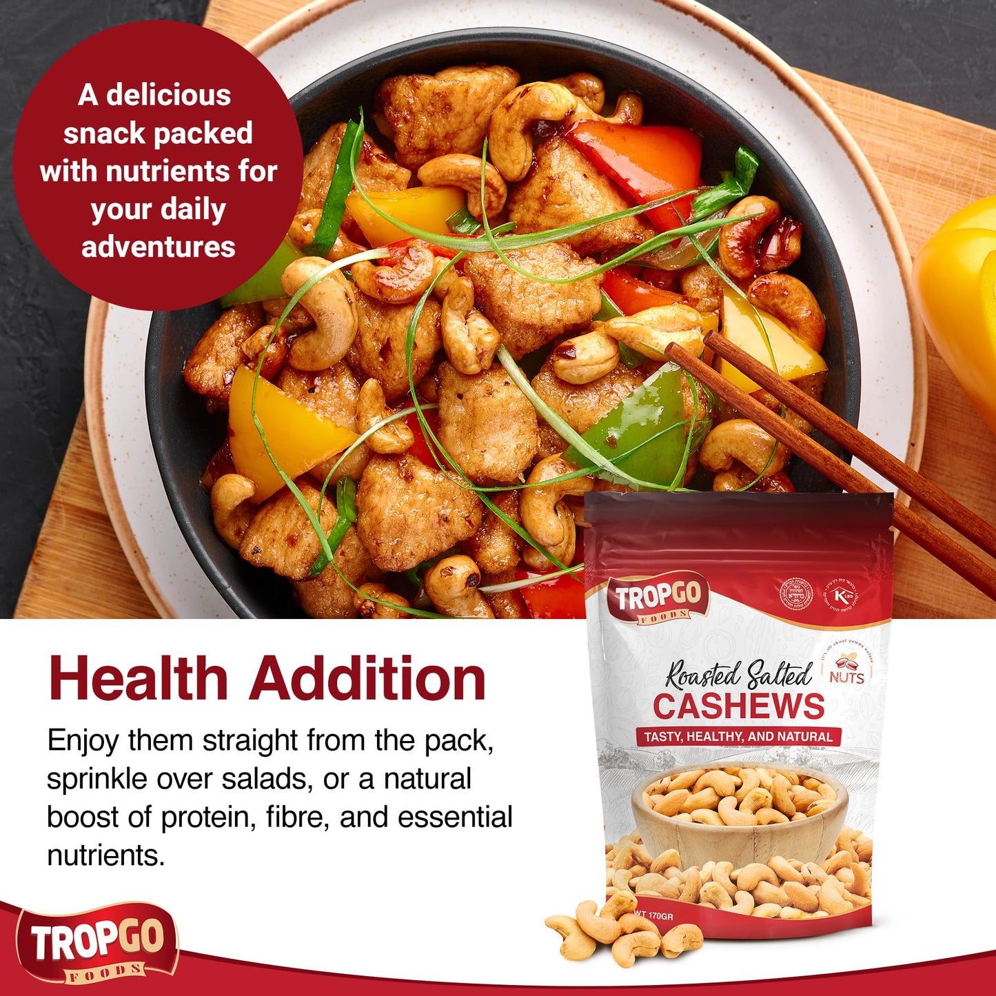 Roasted Salted Cashew Nuts 500g - Parent