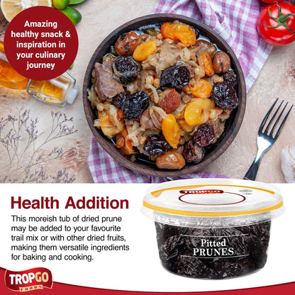 Pitted Prunes - Dried Fruit in Resealable and Recyclable Tub - Parent
