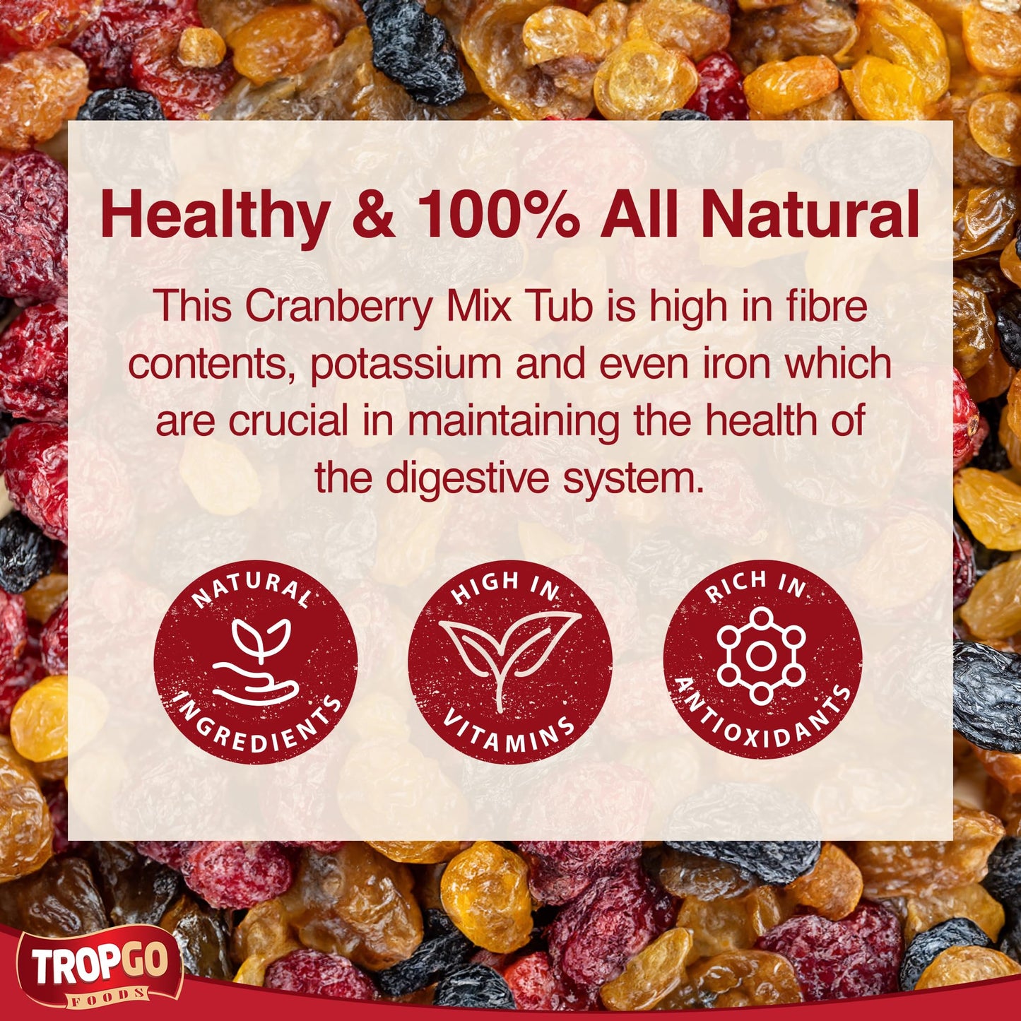 Tropgo Cranberry Mix Dried Fruit - Parent