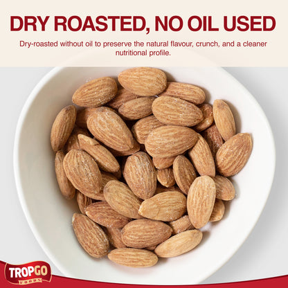 Roasted Salted Almonds 500g (Large Bag)