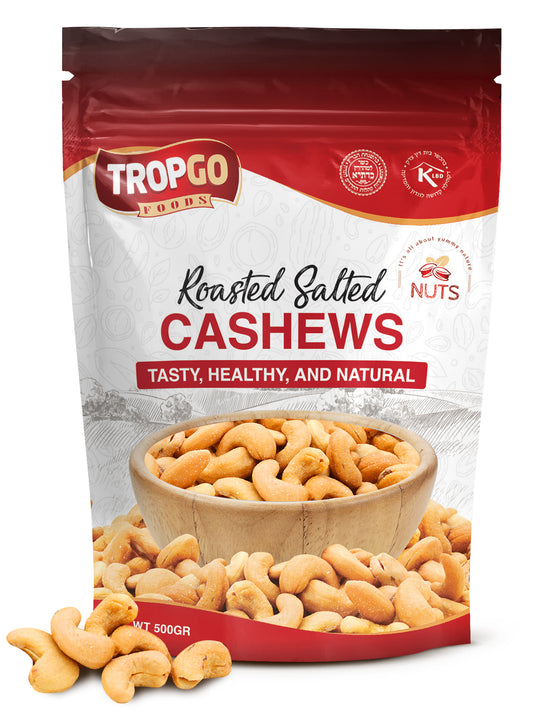 Roasted Salted Cashews 500g (Large Bag)