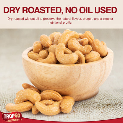 Roasted Salted Cashews 500g (Large Bag)