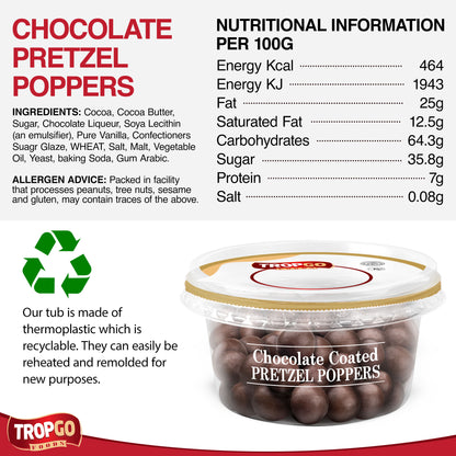 Chocolate Coated Pretzels Poppers 150g