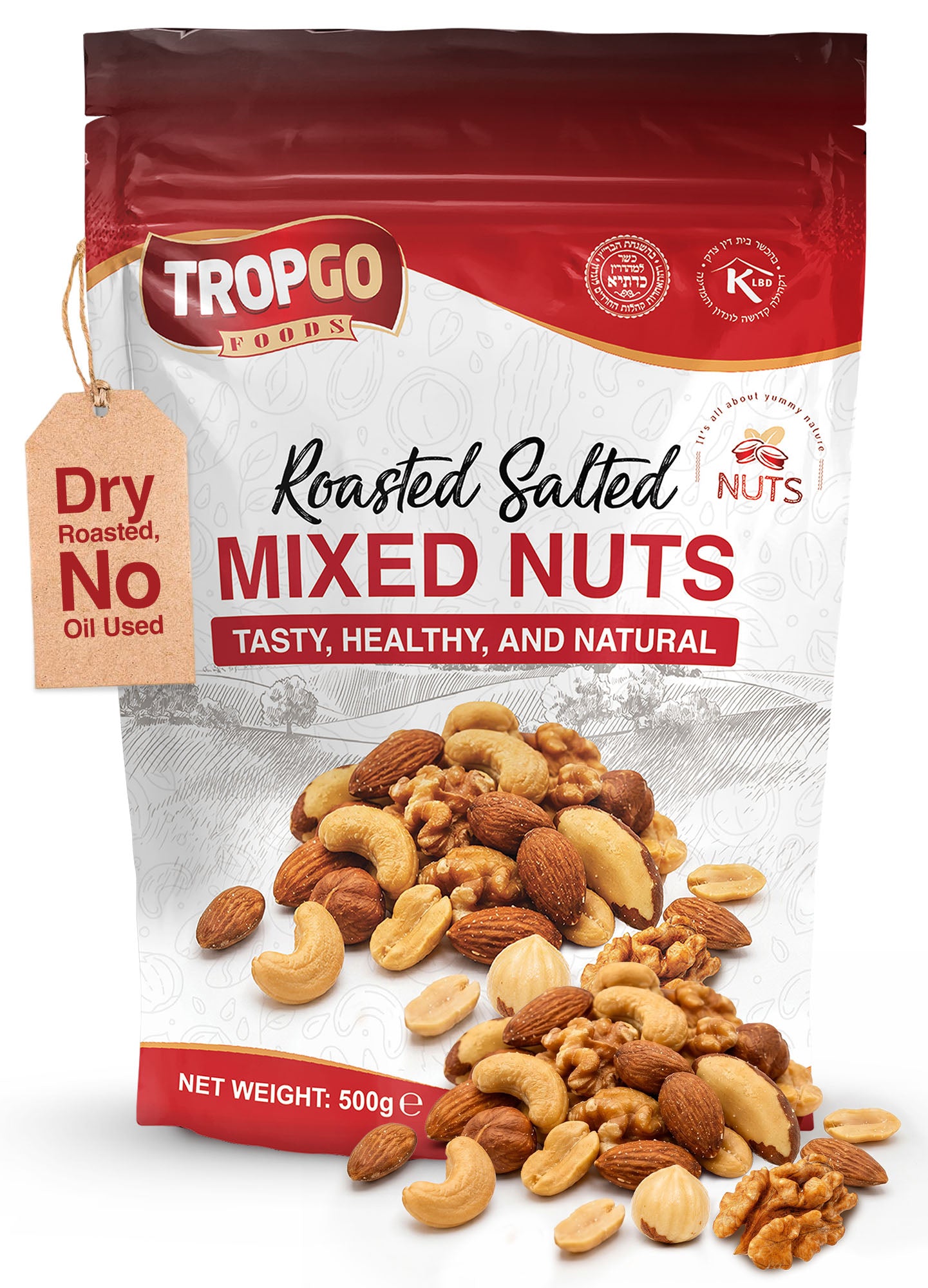 Roasted Salted Mixed Nuts 500g (Large Bag)