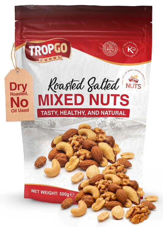 Roasted Salted Mixed Nuts 500g (Large Bag)