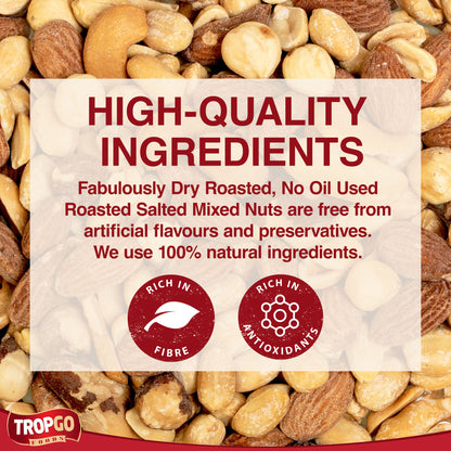 Roasted Salted Mixed Nuts 500g (Large Bag)