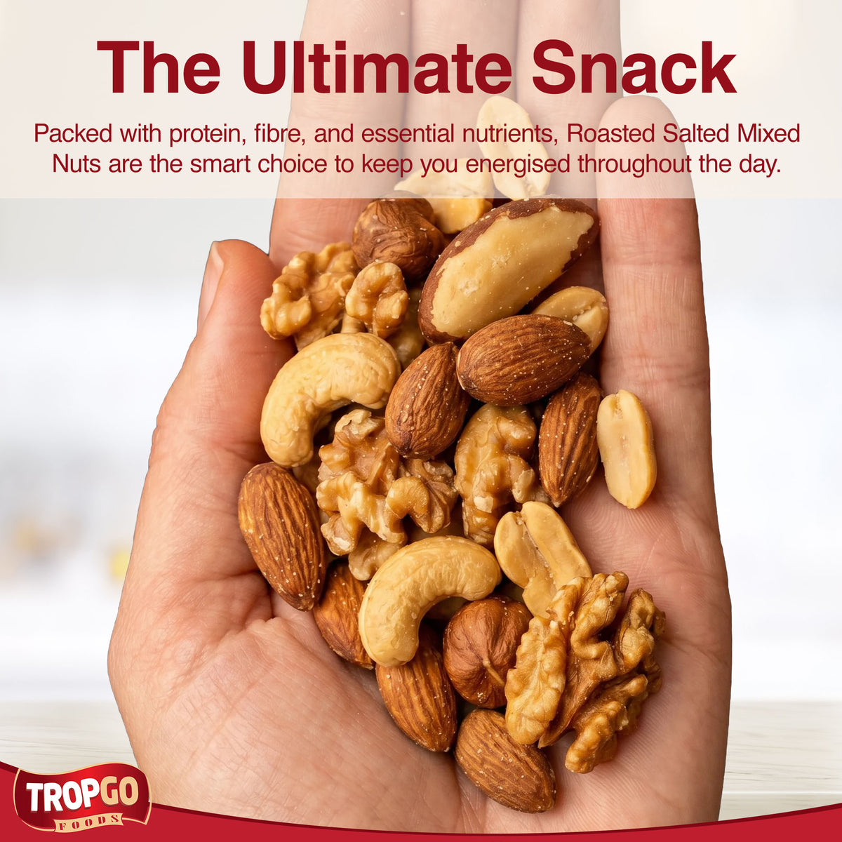 Roasted Salted Mixed Nuts 500g (Large Bag)