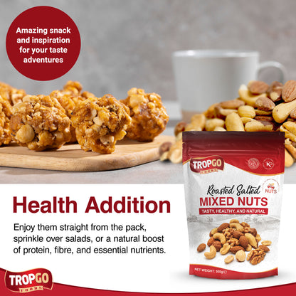 Roasted Salted Mixed Nuts 500g (Large Bag)